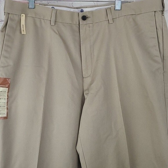 Haggar Classic Fit Comfort Waist Khaki Pants - Picture 3 of 12